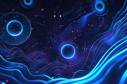 Abstract Blue Geometric Shapes, Gene, a Background Photo by LOGOCREATIVE