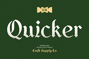 CS Quicker – Blackletter Font, a Blackletter Font by Craft Supply Co. (Thumbnail 1 of 8)