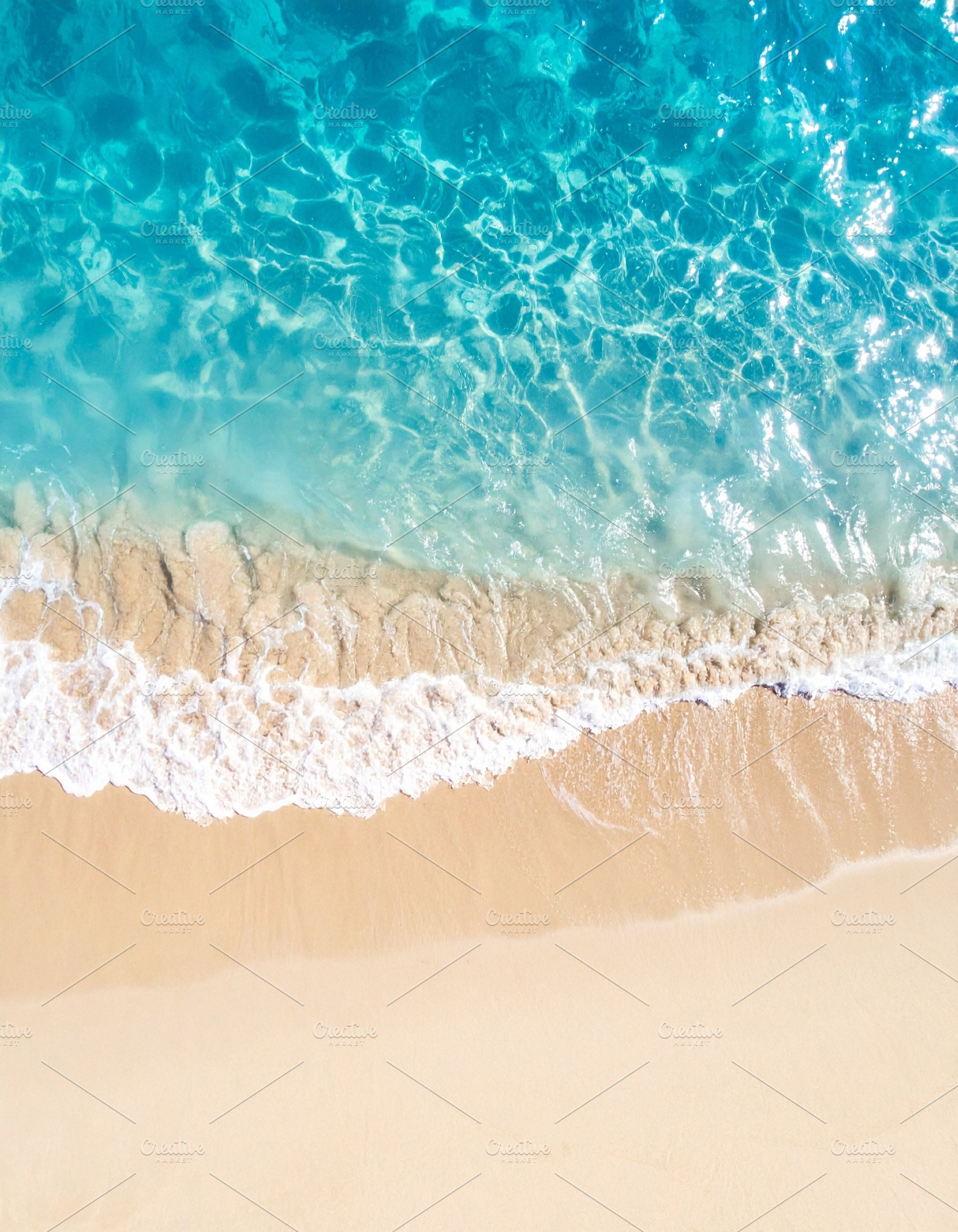 blue sea water top view AI generated, a Photo by WorldOfPhotos