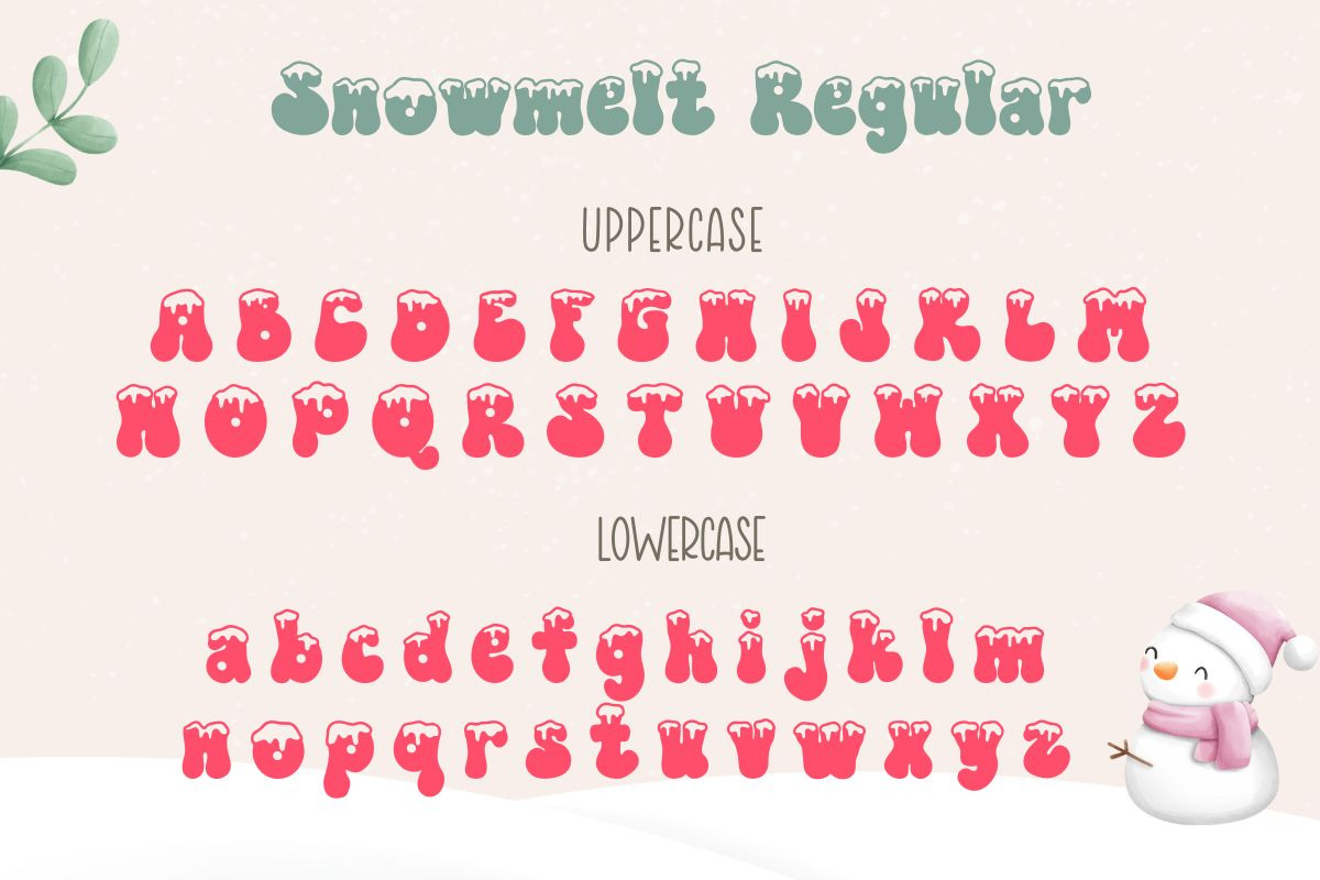 Snowmelt | Display Font, a Symbol Font by AnningArts (Photo 8 of 9)