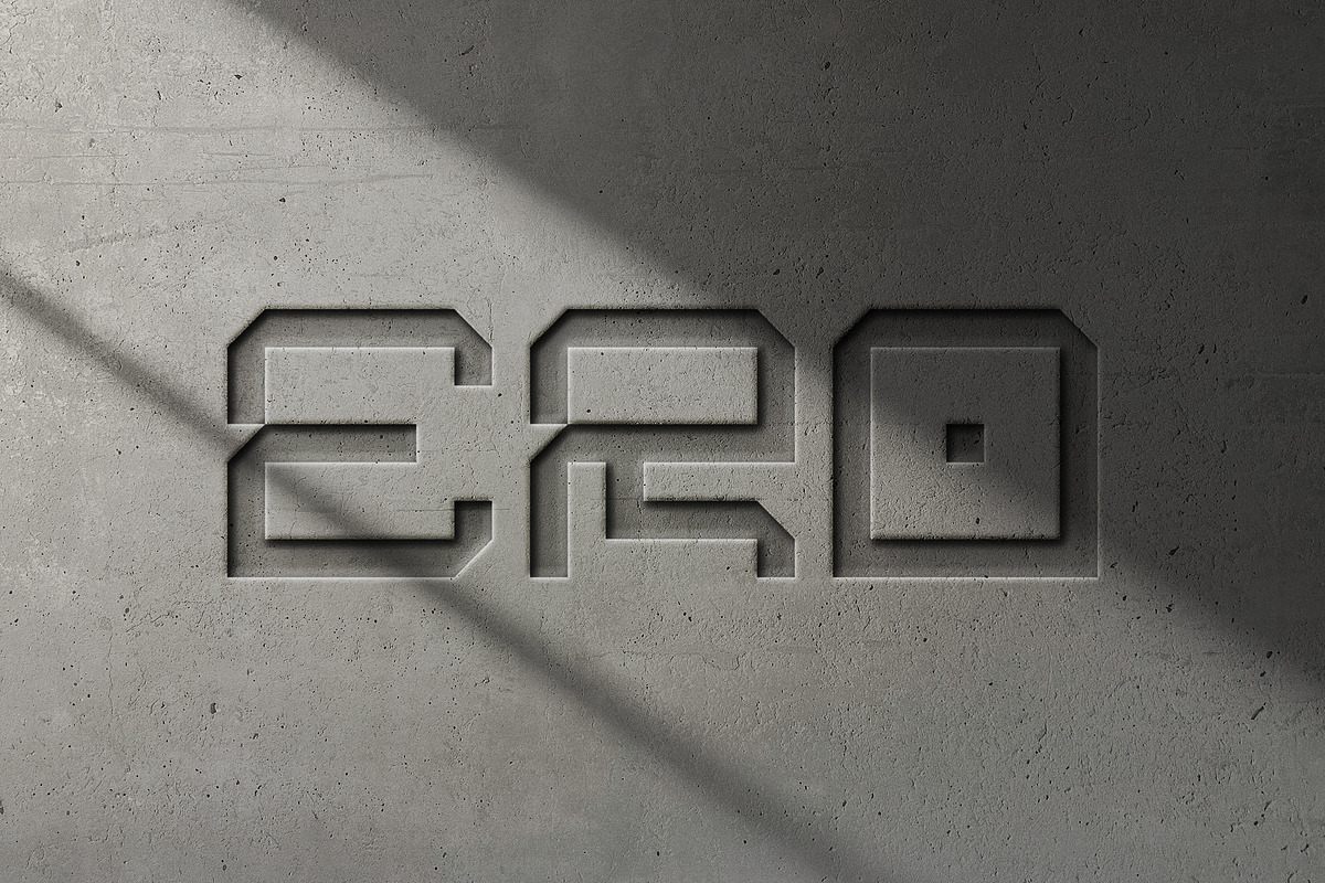 Debossed Concrete Wall Logo Mockup, a Mockup by Design Squad (Photo 3 of 6)