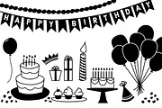 Retro Birthday Graphics, an Illustration by Illustrations by Jessie (Thumbnail 4 of 4)