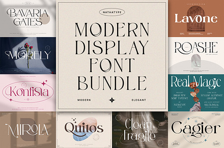 Modern Display Font Bundle