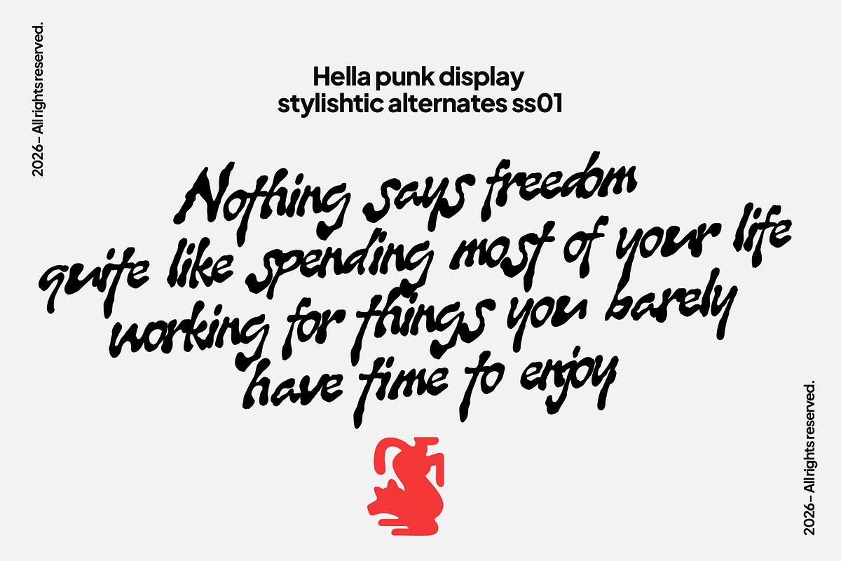 Hella Punk | Display Font, a Handwritten Font by Jolicia Type (Photo 3 of 9)