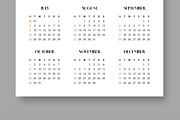 Calendar Set For 2026 To 2029 Years, a Stationery Template by ContestDesign (Thumbnail 6 of 6)