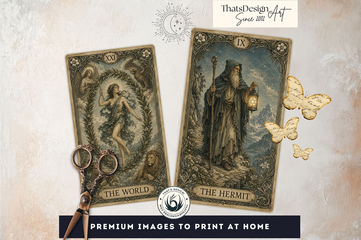 The Verdigris Oracle Tarot Cards, a Decorative Illustration by ThatsDesignArt (Photo 8 of 11)