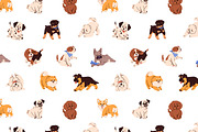 Cute puppies, funny baby dogs set, an Animal Illustration by PaperTrident (Thumbnail 2 of 5)