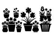 Flower Pot Silhouette Vector Bundle, an Illustration by jahid234 (Thumbnail 38 of 49)
