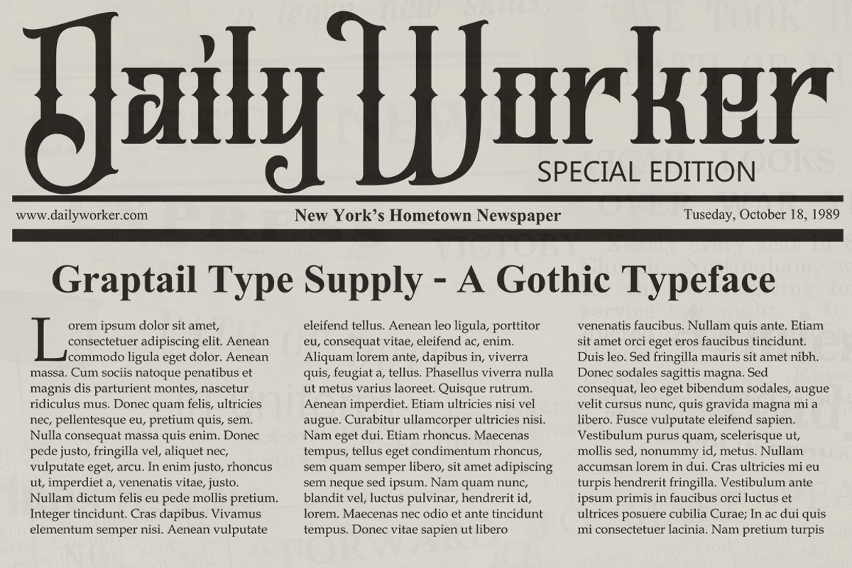 Jailetter Typeface + Extras preview 3