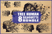 Nature Face Vector Collection, an Illustration by BIPLOB EXPERT (Thumbnail 1 of 9)