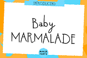 Baby Marmalade Handmade Font, a Handwritten Font by Maker Fonts (Thumbnail 1 of 13)