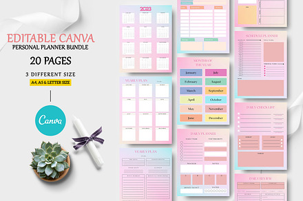 Personal planner bundle Template