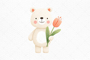 Watercolor Spring Nursery Clipart, an Illustration by Craft Nest (Thumbnail 11 of 11)