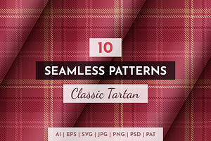 10 Seamless Classic Tartan Patterns