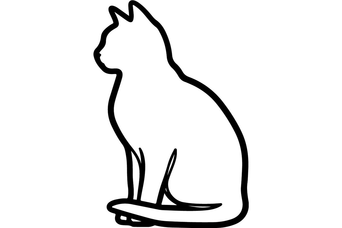 Cute Cat Silhouette Vector Mega, an Animal Illustration by Designer_Momina (Photo 30 of 31)