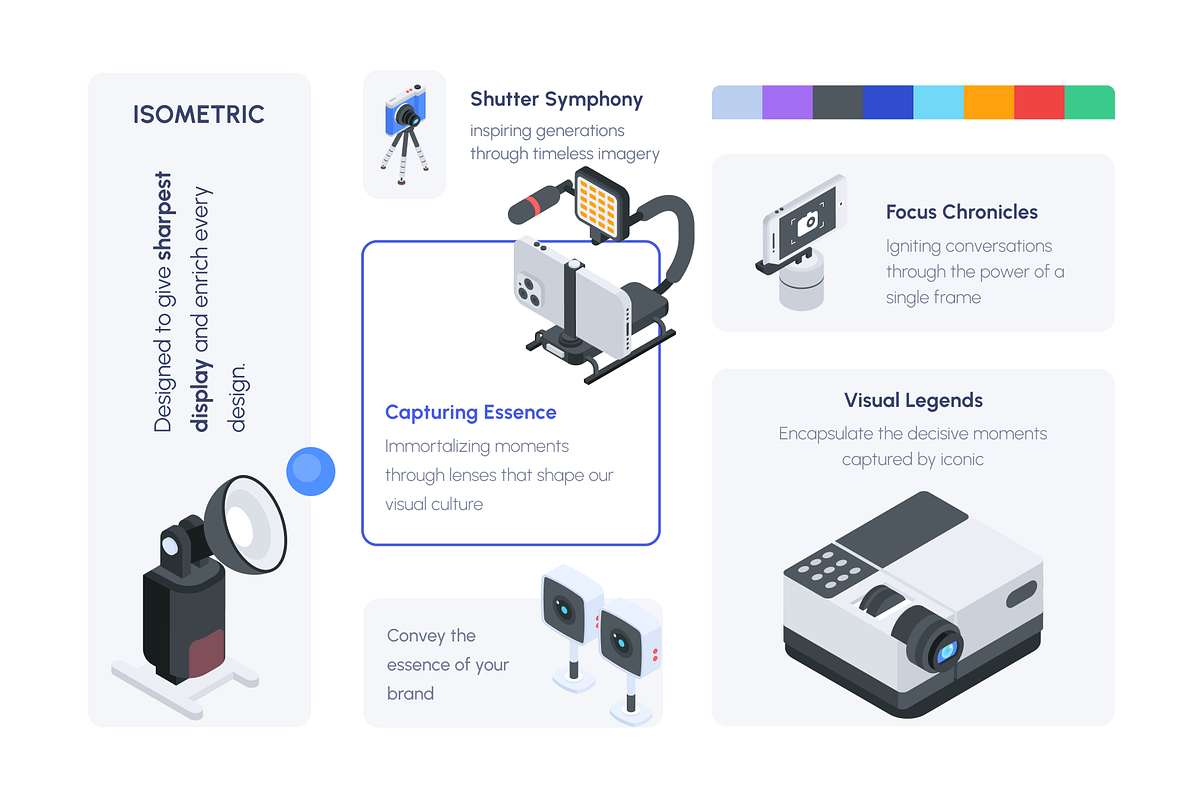 Animated Isometric Photography Icons, a Duotone Icon by Vectors Market (Photo 4 of 12)