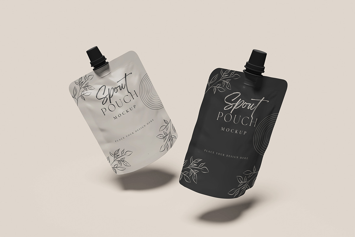 Spout Pouch Mockup, a Packaging Mockup by bimockup