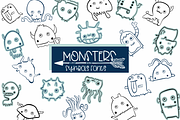 MONSTERS| Symbols Fonts, a Symbol Font by Sirinart (Thumbnail 1 of 7)