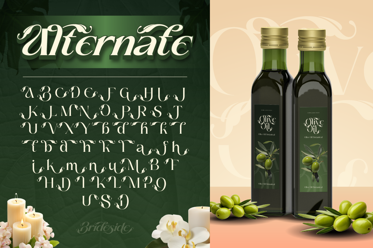 Brideside, a Serif Font by Burntilldead (Photo 10 of 12)