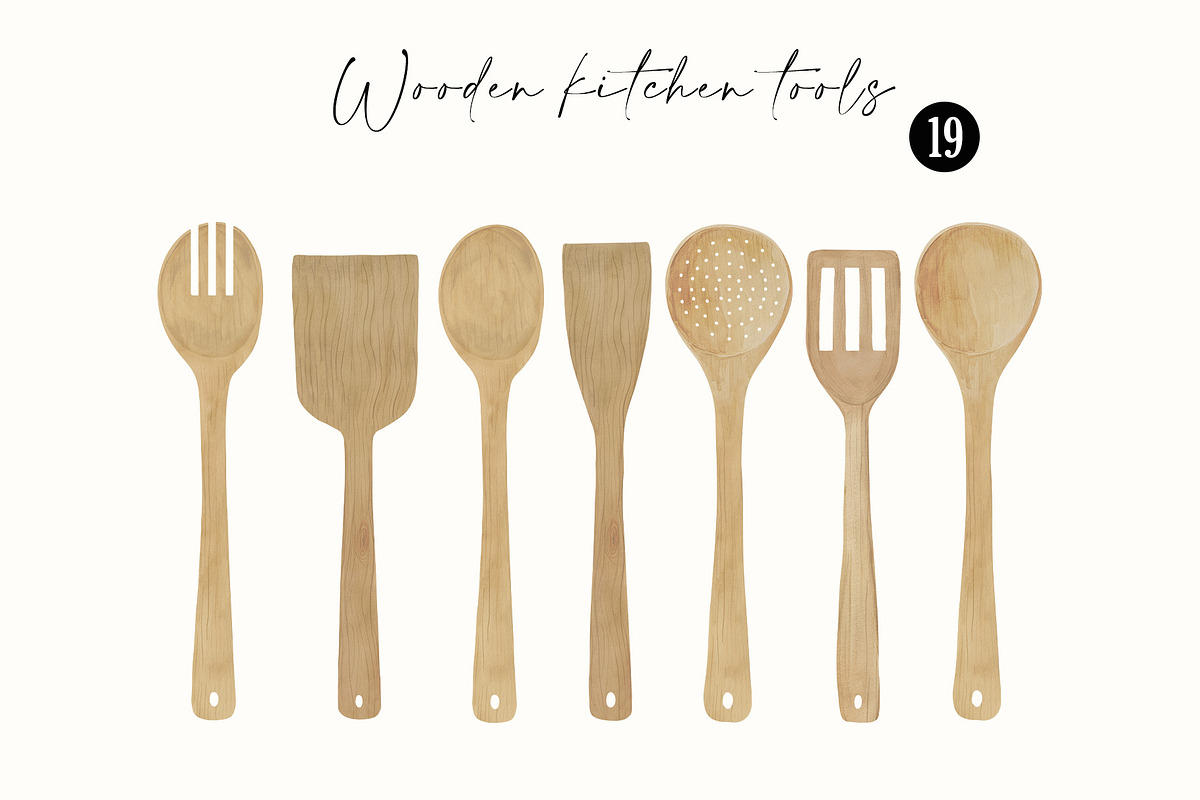 Country Kitchenware Watercolor Set, a Decorative Illustration by Sunshine Art (Photo 10 of 16)