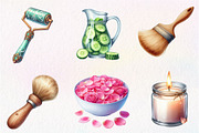 Spa Day Sublimation Clipart Bundle, an Illustration by CreationArt (Thumbnail 3 of 5)