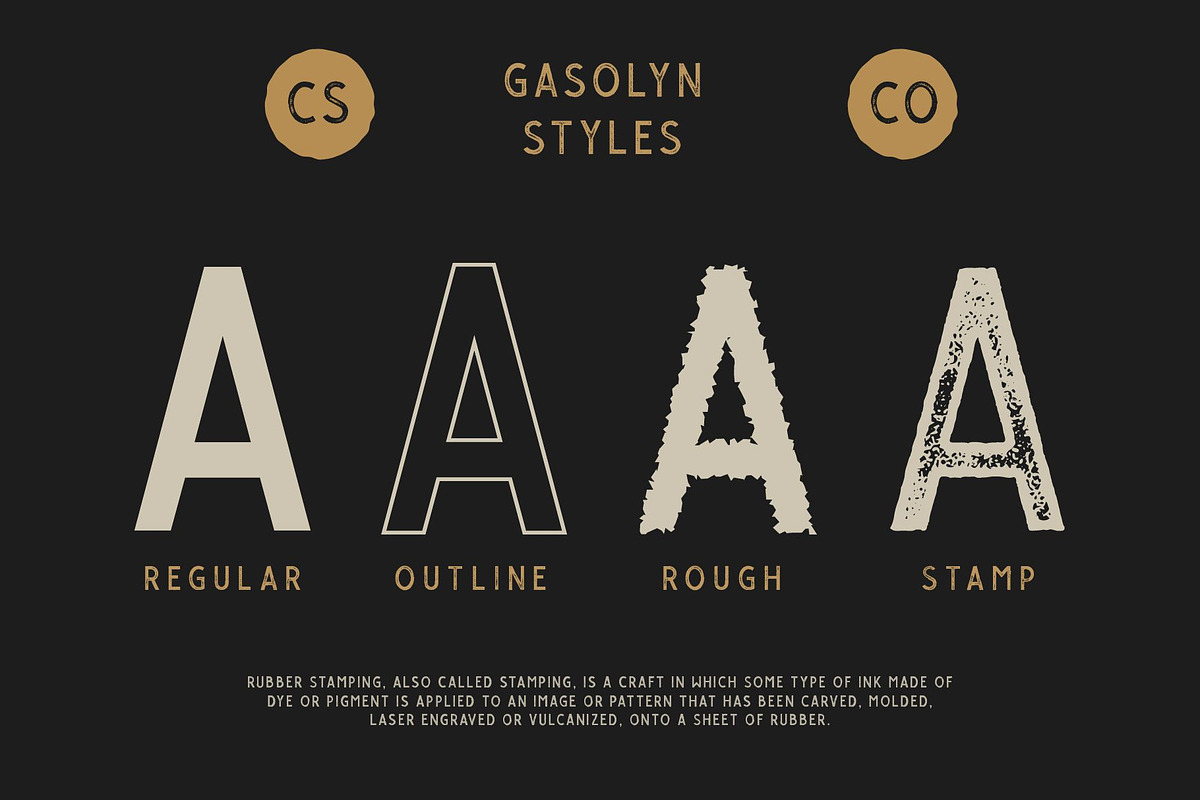 Gasolyn Font Family + Extras preview 4