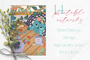 Purrfect cats printable illustration, an Animal Illustration by Yelloo Fish (Thumbnail 4 of 8)