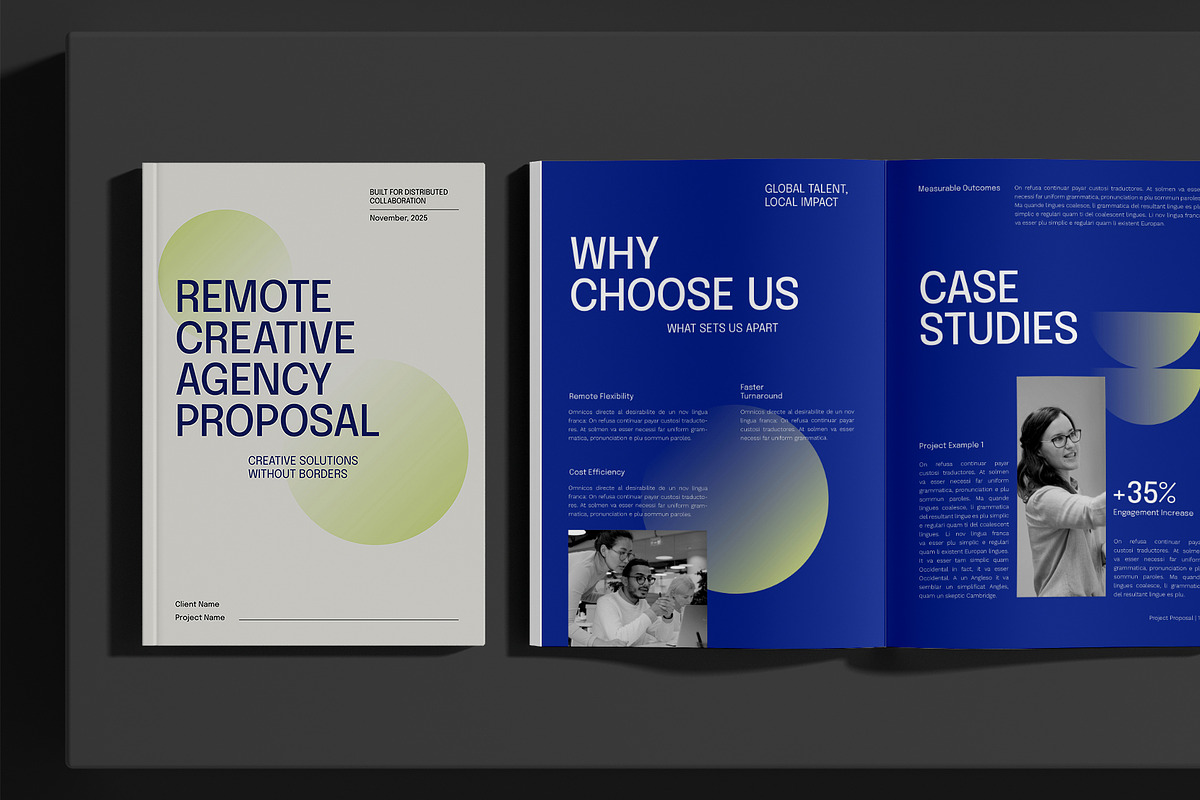Remote Creative Agency Proposal, a Brochure Template by Neermana (Photo 8 of 11)