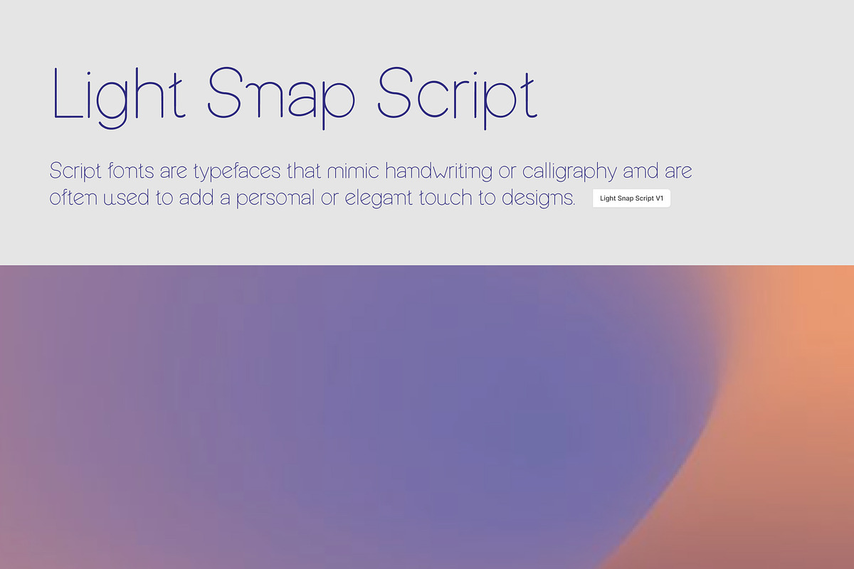 Light Snap Sans Serif Font, a Sans Serif Font by Mehul Munjani (Photo 2 of 11)