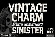 Devil Doll - Psychedelic Horror Font, a Sans Serif Font by Remedy667 (Thumbnail 2 of 7)
