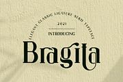 Bragita Ligature Serif Typeface, a Serif Font by Humaira_std (Thumbnail 1 of 9)