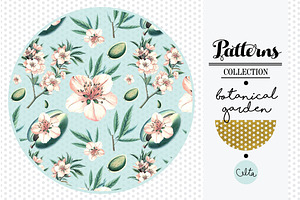 Botanical garden pattern - Almond