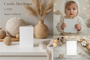 Card Mockups Baby Nursery Shower