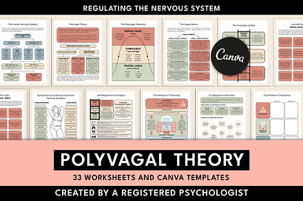 Polyvagal Theory Therapy Tool Canva, a Design Template by Miri Campbell