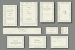 Wedding Invitation set, an Invitation Template by NataLito