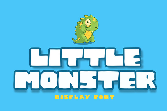 Little Monster Display Font preview 8