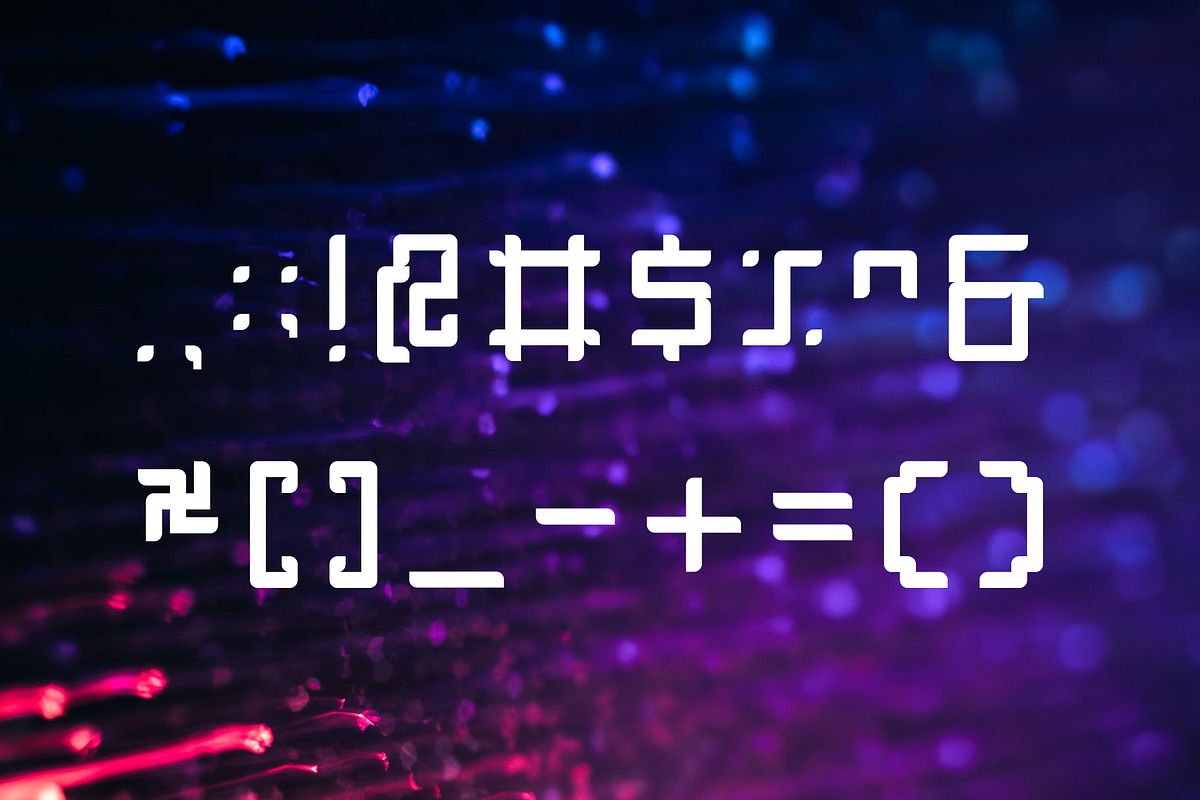 Matrix Font - Technology & Modern, a Symbol Font by Izalsye