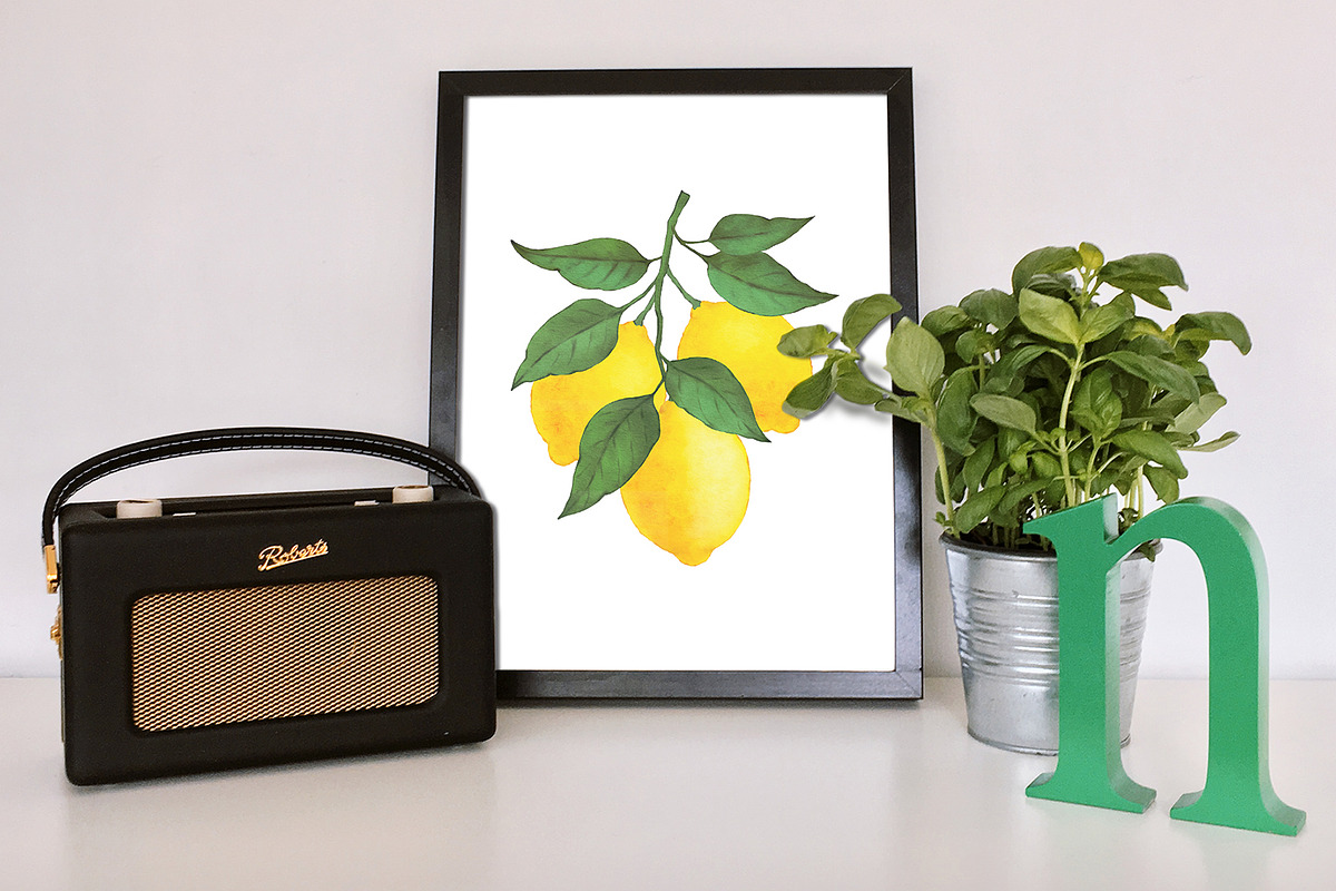 Watercolor  Lemon Clipart  PNG., a Graphic by ARTVracovska (Photo 3 of 4)