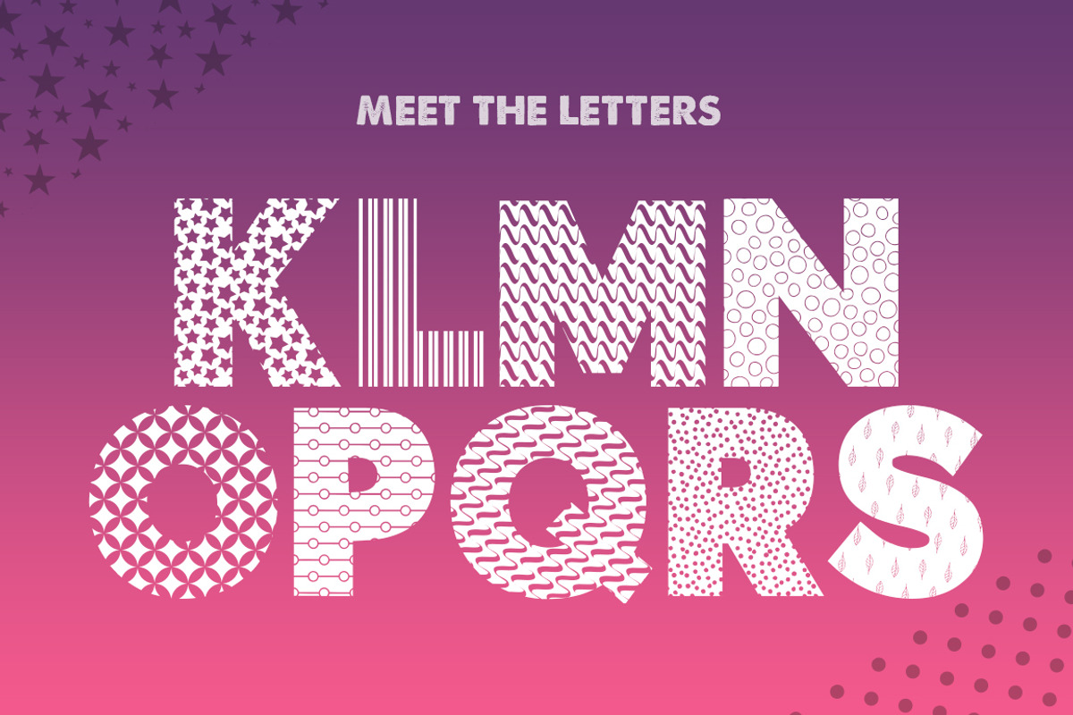 Pattern Silhouette Font preview 3
