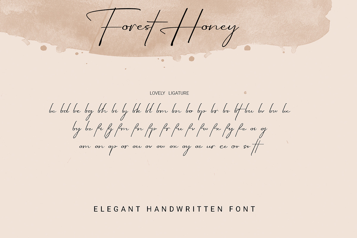Forest Honey - Elegant Handwritten, a Handwritten Font by RHD Creative Studio (Photo 12 of 12)