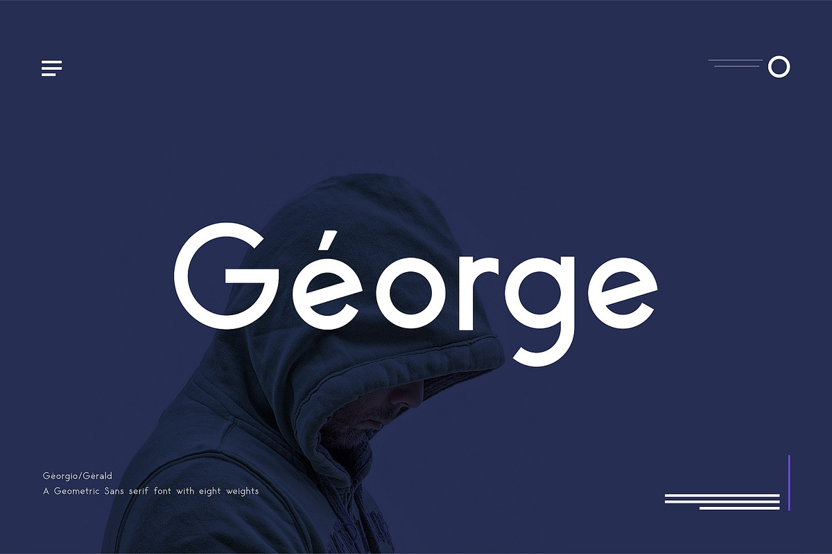 George Sans Geometric Typeface, a Sans Serif Font by Kaligra.co (Photo 18 of 18)