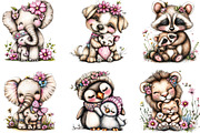 Whimsical Animals Mother's Day, an Illustration by Designking (Thumbnail 5 of 5)