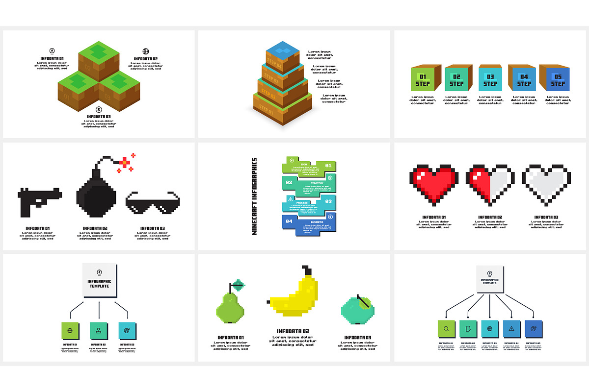 Minecraft Animated Presentation, a Presentation Template by Infographics project (Photo 3 of 6)