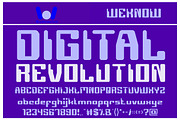 Computer Robot font, a Font by weknow (Thumbnail 4 of 5)