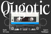 Qugotic Modern Alternate Serif, a Serif Font by timelesstype.co (Thumbnail 1 of 20)