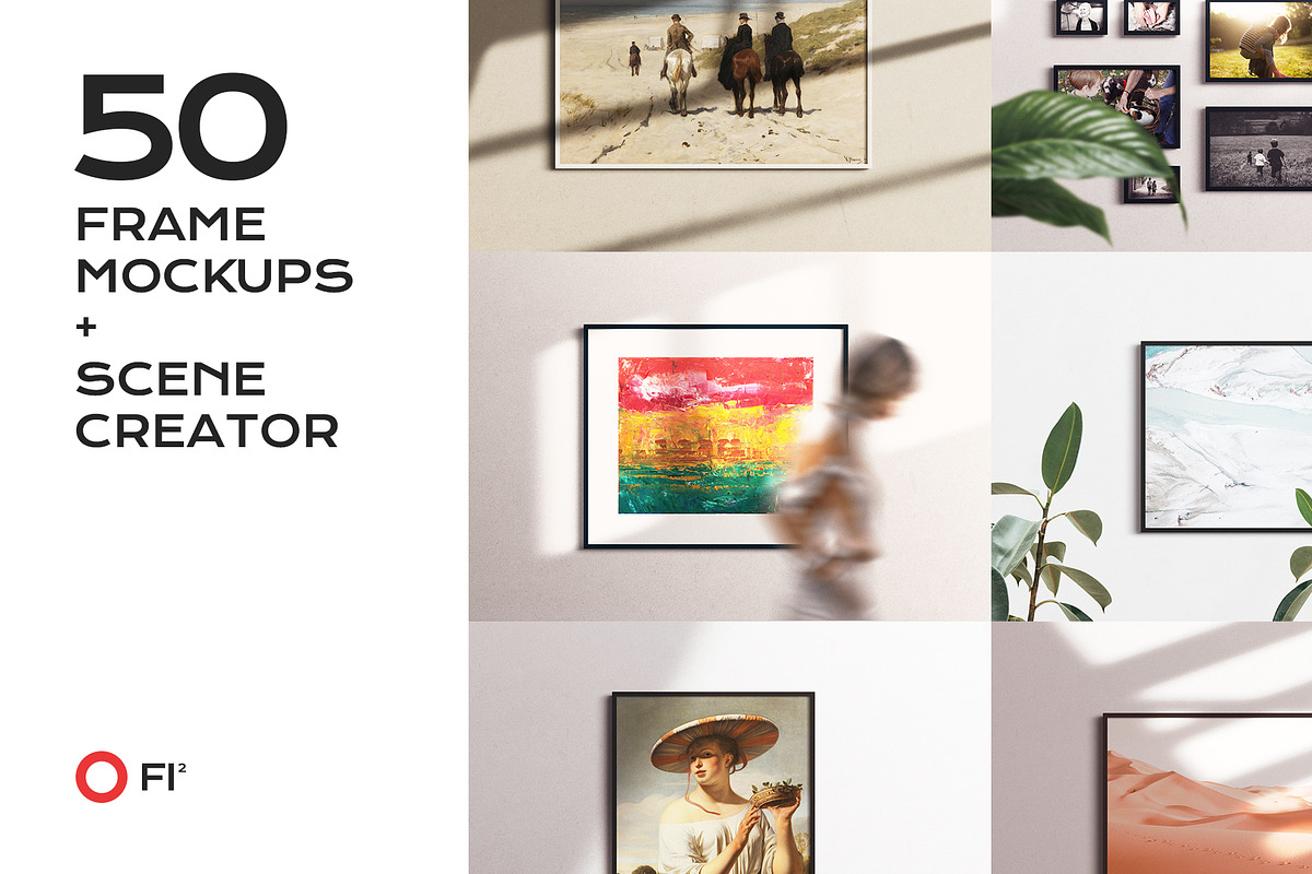 50 frame mockup bundle creator kit, a Household Mockup by FoundImages (Photo 1 of 54)