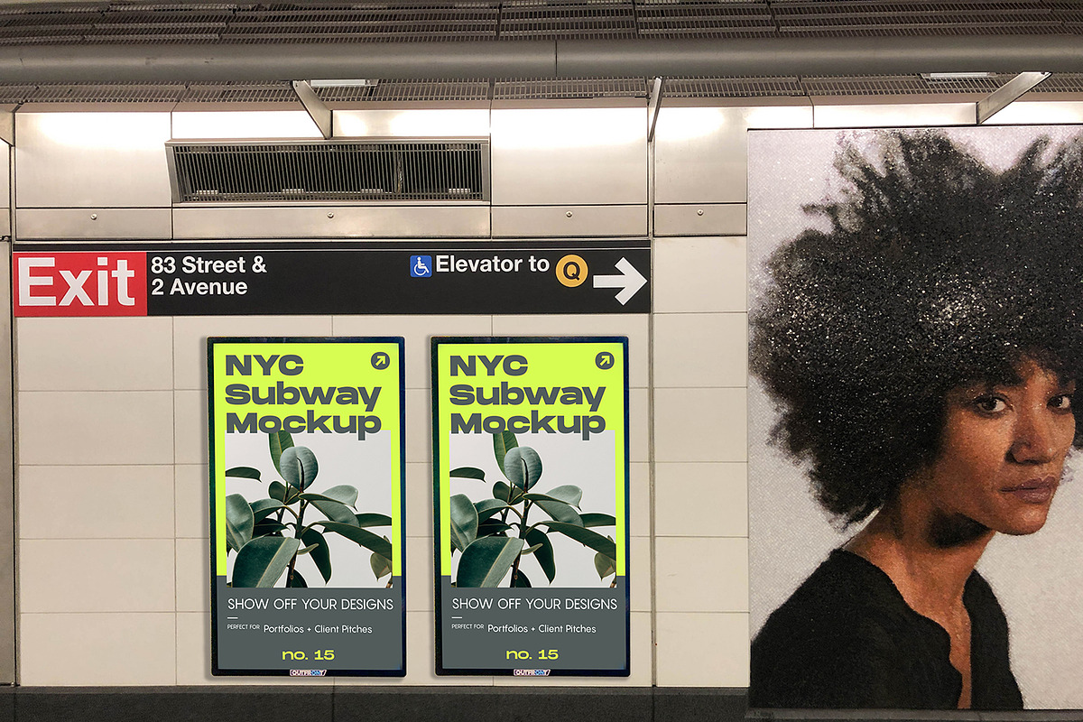 NYC Subway Mockup Bundle, an Advertising Mockup by NYC Billboard Mockups (Photo 14 of 21)