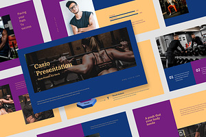 Casio : Gym Promo Powerpoint, a Presentation Template by Punkl Camp