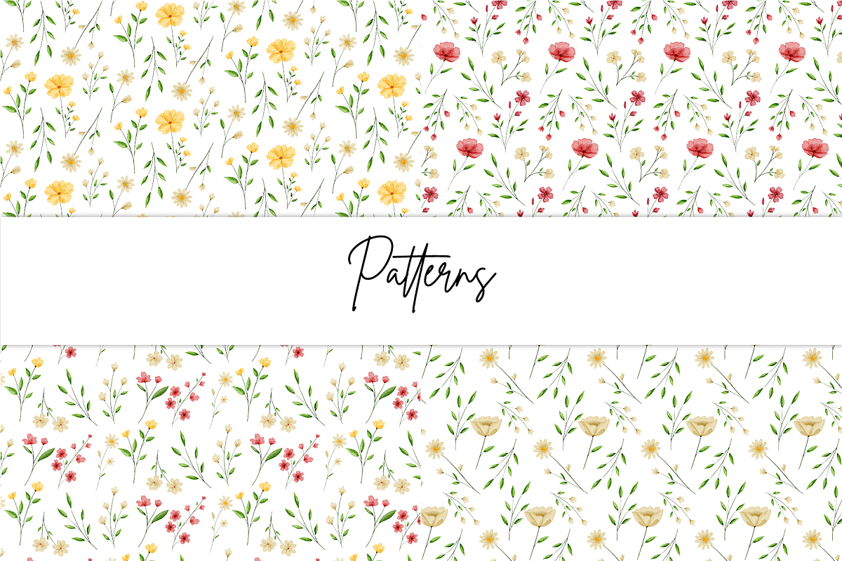 Wildflowers Watercolor Bundle, a Decorative Illustration by An Design (Photo 7 of 8)