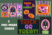Cute Spooky Halloween Vector Clipart, an Object Graphic by Olexandra Mur (Thumbnail 10 of 13)
